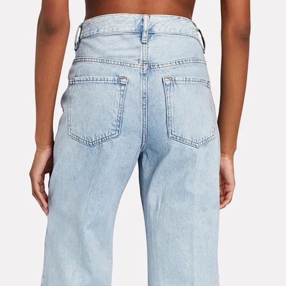 NWT Frame Le Baggy Palazzo jeans Natoma Clean 23 - Picture 9 of 9
